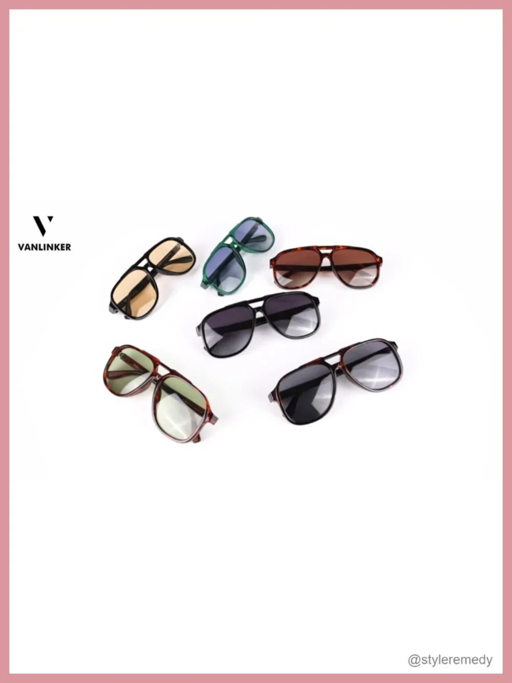 Retro Oversized Square Aviator Sunglasses Women Men UV400 Polarized Double